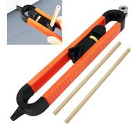 Scribe Tool, CTRICALVER Precise Contour Gauge Scribe Tool, Multifunction Scribing Tool, with Lock for Pencil, Adjustable Lock Woodworking Measure Ruler (Orange)