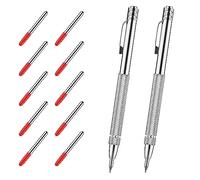 Scriber Etching Engraving Pen Metal Tool Marking Tips Knurled Handle for Enthusiasts