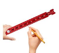 Scriber for Wood Made of Aluminium Alloy - Adjustable Compass Tool, Ruler for Drawing Circles, Metric Inch Measure with Two Scales | Precision Arch Marking Ruler for - Design