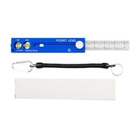 Scriber Tool - Precision Layout Compass, Magnetic Measuring Gauge, Bulb Leveling Alignment Accuracy, Furniture Construction Carpentry, Hand Tools Equipment, Orange Sliding Guide for Cabinet Laminate