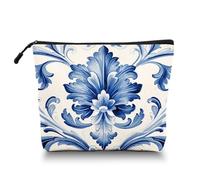 Scribesense Makeup Bag Travel Makeup Organizer Waterproof Cosmetic Bag Pouch with Zipper 6.7x9.45in for Women Female Friend Daughter Mom Sister, Watercolor Painting With Color Gradients, 6.7x7.45in