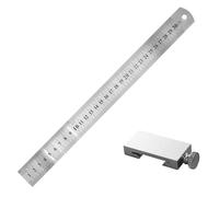 Scribing Stop - Steel Ruler Aluminum Build Tool, Scribing Stop Anti Slip Limiting Accuracy | Reliable Layout Accessory Craft Precision Advantage, Workshop Measuring Use DIY Woodworking Project