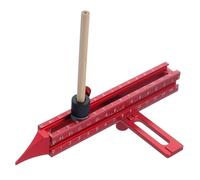 Scribing Tool - 4-Sided Precision Ruler, Carpenter's with Magnetic Base, Wood Scribing Measuring Tool, Layout Frame Building Accessories, Professional Installation Guide, Ideal for Table