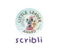 Scribli - Sticky Words - Little Leader Award Stickers - Cute Recognition, Reward Stickers for Education, Children, Teachers, & Parents.