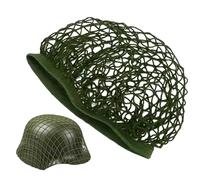 Scrim Net Helmet | Camouflage Net Head - Dense Mesh Design | Prop Camouflage Helmet, Cover With Elastic Band For Helmets Army, Airsoft Helmets Cover