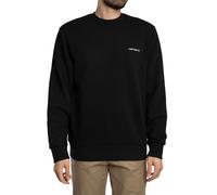 Script Embroidery Sweatshirt Black/White S