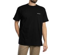 Script Embroidery T-Shirt Black/White L