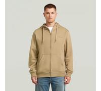 Script Hoodie Zip Sweater - Beige - Men XL