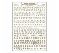 Script Old English Gold Dry transfer Sheet Woodland Scenics MG757