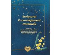 Scriptural Encouragement Notebook in Blue and Gold: Romans 15 v 13