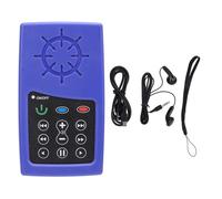 Scripture Audiobook Player Solar Powered Abs Sound Scripture Reader With Multiple Languages 4G Capacity Includes Headphone User Manual Charging Cable Lanyard For Bible Study (Blue)