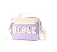 Scripture Book Case, Spacious Zipper Pouch with Inner Compartments, Protective Carrying Bag for Bible and Religious Materials, Ideal for Church, Prayer Meetings, Pastor Devotional Use