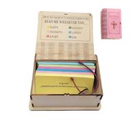 Scripture Box - Inspirational Verse Holder for Prayer Space | Wooden Card Storage with 150 Motivational Religious Notes & Uplifting Christian for Church, Office,