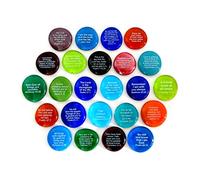 Scripture Glass Stones, Assorted, Set of 24, Set II