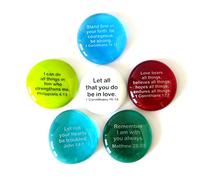 Scripture Glass Stones, Set III, Set of 6