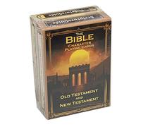 Scripture Guide Two-Pack Bible Character Playing Cards - Features One Deck of 54 Iconic Old Testament Characters and One Deck of 54 Iconic New Testament Characters with Beautiful Artwork and Poetry.