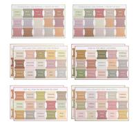Scripture Index Tabs for Bible, 5 Sheets of Religious Book Dividers, 7.8 X 5.5 Inch Planner Stickers with Soft Colors, Christian Journaling Accessories