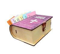 Scripture Memory Cards Box - Bible Verses Box for Daily Encouragement - Wooden Scripture Prayer Accessories Organization for Men Women Adults Family Dad Mother Friends