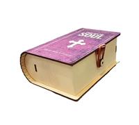 Scripture Memory Cards Box - Bible Verses Wooden Box for Emotion and Feeling | Portable Household Organization Case for Father's Day Christmas Holiday Festive