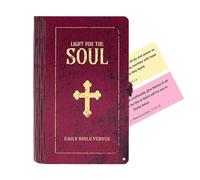 Scripture Memory Cards - Sturdy Cardboard, Colorful Printed Verses | Faith-Based Learning Set with Portable Design Designed for Kids Offers Easy Organization and Durable Storage During the Bible