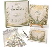 Scripture Mosaic Art Kit with Mini Easel, Bible Verse, 5.9 x 5.9 in (B)