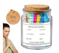 Scripture Prayer Cards - Paper + Glass 2.56x3.54 Inches | Quran Blessings Jar, Holy Přayer Bottle, Daily Motivational, Carđs For Devotionals | Wife, Friend, Family, Mother