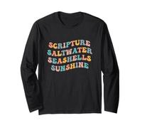 Scripture Saltwater Seashells Sunshine Christian Retreat God Long Sleeve T-Shirt