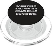 Scripture Saltwater Seashells Sunshine Christian Retreat God PopSockets PopGrip for MagSafe