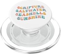 Scripture Saltwater Seashells Sunshine Christian Retreat God PopSockets PopGrip for MagSafe