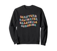 Scripture Saltwater Seashells Sunshine Christian Retreat God Sweatshirt