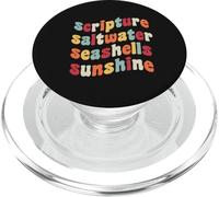 Scripture Saltwater Seashells Sunshine God Christian Retreat PopSockets PopGrip for MagSafe
