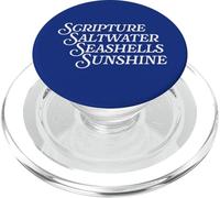 Scripture Saltwater Seashells Sunshine God Christian Retreat PopSockets PopGrip for MagSafe