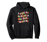 Scripture Saltwater Seashells Sunshine God Christian Retreat Pullover Hoodie