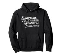 Scripture Saltwater Seashells Sunshine God Christian Retreat Pullover Hoodie