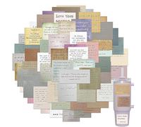 Scripture Stickers | Motivational Bible Verse Scrapbook Sticker | Journaling Accessories Waterproof Stickers, Bible Supplies Decoration Accessories for Bumper Computer Guitar