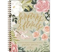 Scriptures and Florals 16-Month 2022-2023 Weekly/Monthly Planner Calendar