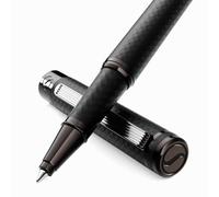 Scriveiner All Black Rollerball Pen - Stunning Luxury All Metal Matt Black Rollerball, Schmidt Refill, Quality Executive Writing Pen for the Office, Journaling or Gift Set for Men & Women