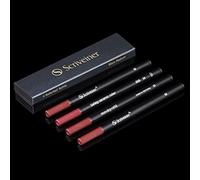 Scriveiner Rollerball Refill Black Medium - 4 Rollerball Refills Designed for Scriveiner Pens - Safety Ceramic Non Dry Roller Pen Refill M - Schmidt 888 Size - Made in Germany