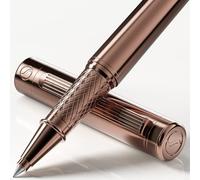 Scriveiner Rose Gold Rollerball Pen - Stunning Luxury Pen, Schmidt Ink Refill, Best Roller Ball Gift Set for Men & Women, Professional, Executive Office, Nice Pens