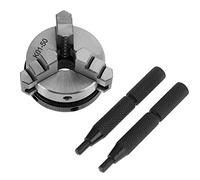 Scroll Chuck, K01-50 50mm Thread Scroll Manual Chuck Mini Woodworking Hand Chuck with 3 Jaws and Mounting Thread
