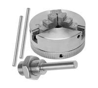 Scroll Chuck | Small Wood Lathe 3 Jaw - Self-Centering Precision Collet Drill Accessories for Industrial Workshop Hobbyist Repair Factory