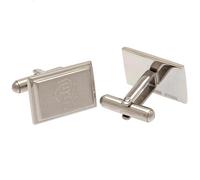 Scroll Crest Stainless Steel Cufflinks Rangers FC Silver One Size