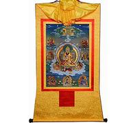 Scroll Painting， Silk Scroll Painting,Tibetan Thangka(Unique Colour,Medium(62cm*47cm))