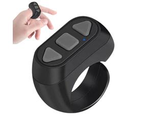 Scroll Ring, Scroll Ring - Ring Remote for Phone with 3 Keys - Rechargeable Smart Ring, Page Change Clicker for Music, Short Video Recording, Presentac