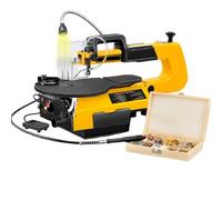 Scroll Saw 16 Inch Variable Speed | 180W Motor | 0-45° Tilt Table | Quick Blade Change & Dust Port | Ideal for Hardwood, Softwood & Craft Projects