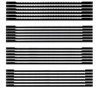 Scroll Saw Blade Carbon Steel 10/14/18/24 Teeth Pinned Scroll Saw Blade with Cross Pin for Sawing Wood Soft Metals Plastic 127mm 24 Pieces