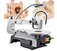 Scroll Saw/Electric Fret Saw - with Led Light and 20 Saw Blades | 2.2" Cutting Height | Stepless Variable Speed Control | 0-45° Tilting Table | for Woodworking, Crafting and DIY