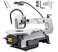 Scroll Saw, Variable Speed 400-1600 RPM, 16 Inch Two-Direction Wood Cutting Machine with Work Light, 0-45° Adjustable Table for Woodworking and DIY Crafts