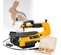 Scroll Saw with 0-45° Adjustable Table, 16 Inch Blade, 180W Motor - Ideal for Precision Cutting in Home Workshops and Small Shops