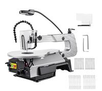 Scroll Saw Wood Cutting Machine with Adjustable Speed and Table, Includes Multiple Blades for Precision Crafting and DIY Projects